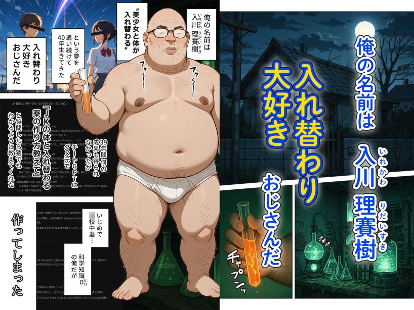 キモおじ⇔JK入れ替わり この娘の人生台無しにしたろw 愛・筋肉博 エロ漫画2