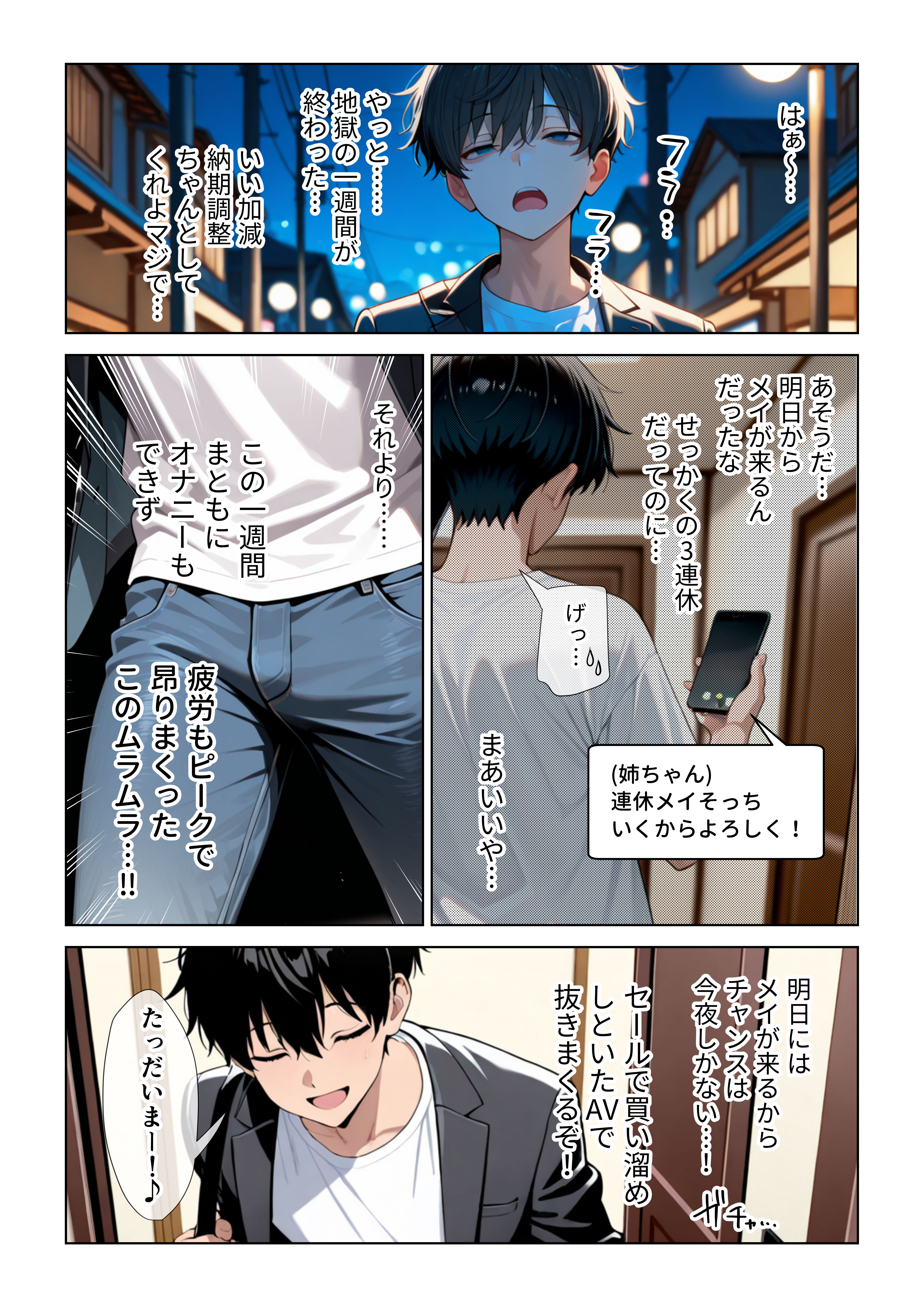 オナ禁チンポを寸止め手コキフェラでパンパンにしたあと高速杭打ち騎乗位で心情代弁しながら搾り取ってくる姪っ子に困り果ててます ぱびゅ エロ漫画2