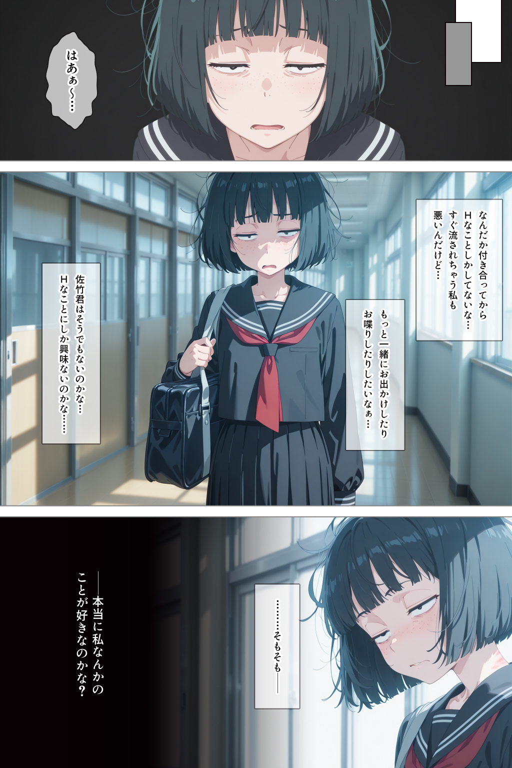 とにかくヤリたくて妥協の末付き合った地味顔で貧相な体の女子をうっかり孕ませてしまった俺の末路 丼環状線 エロ漫画34