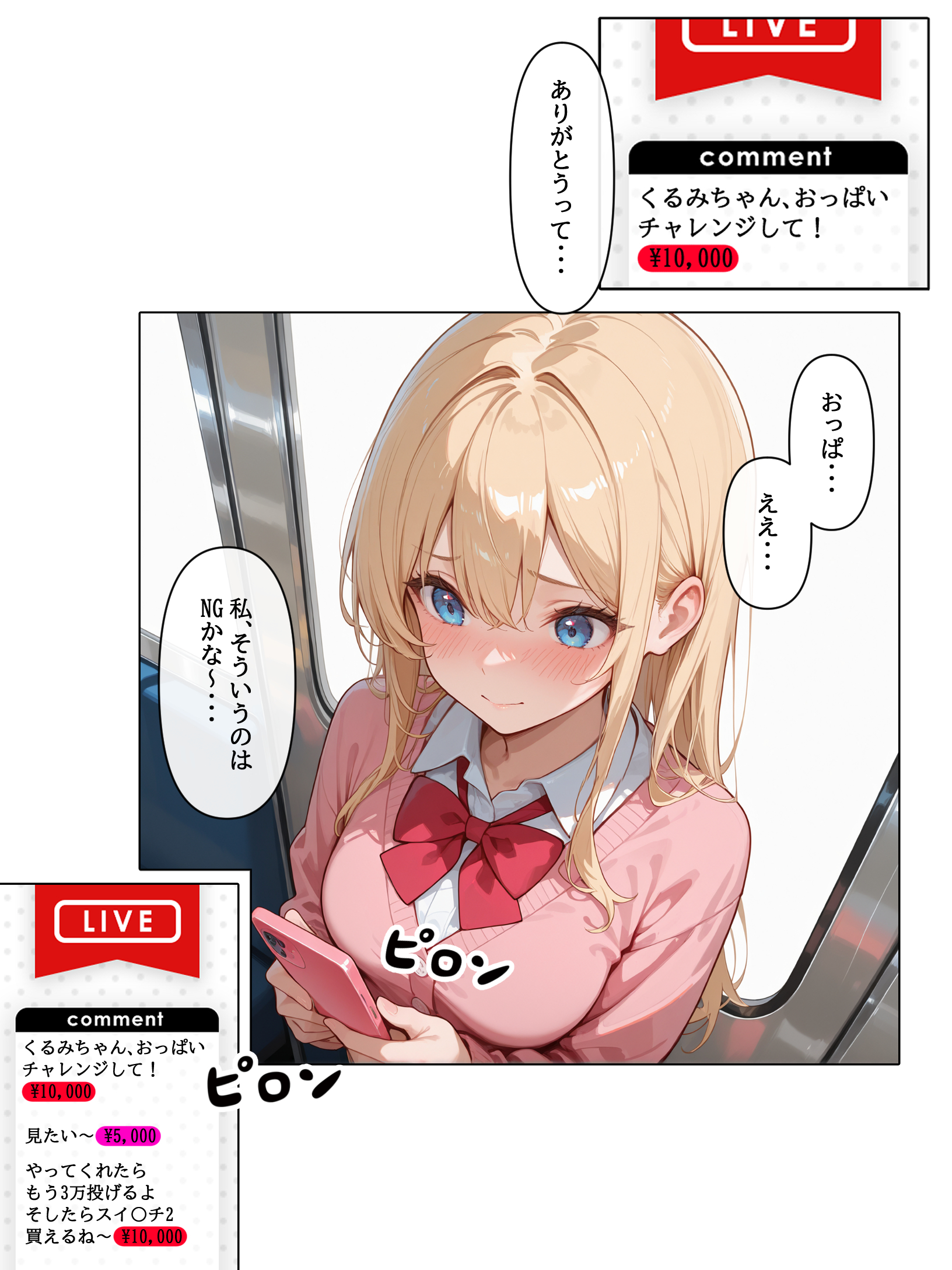 迷惑配信者を、捕まえた！「迷惑配信者への’指導’（性行為）がネット配信！？」 AOI-COMICS エロ漫画7