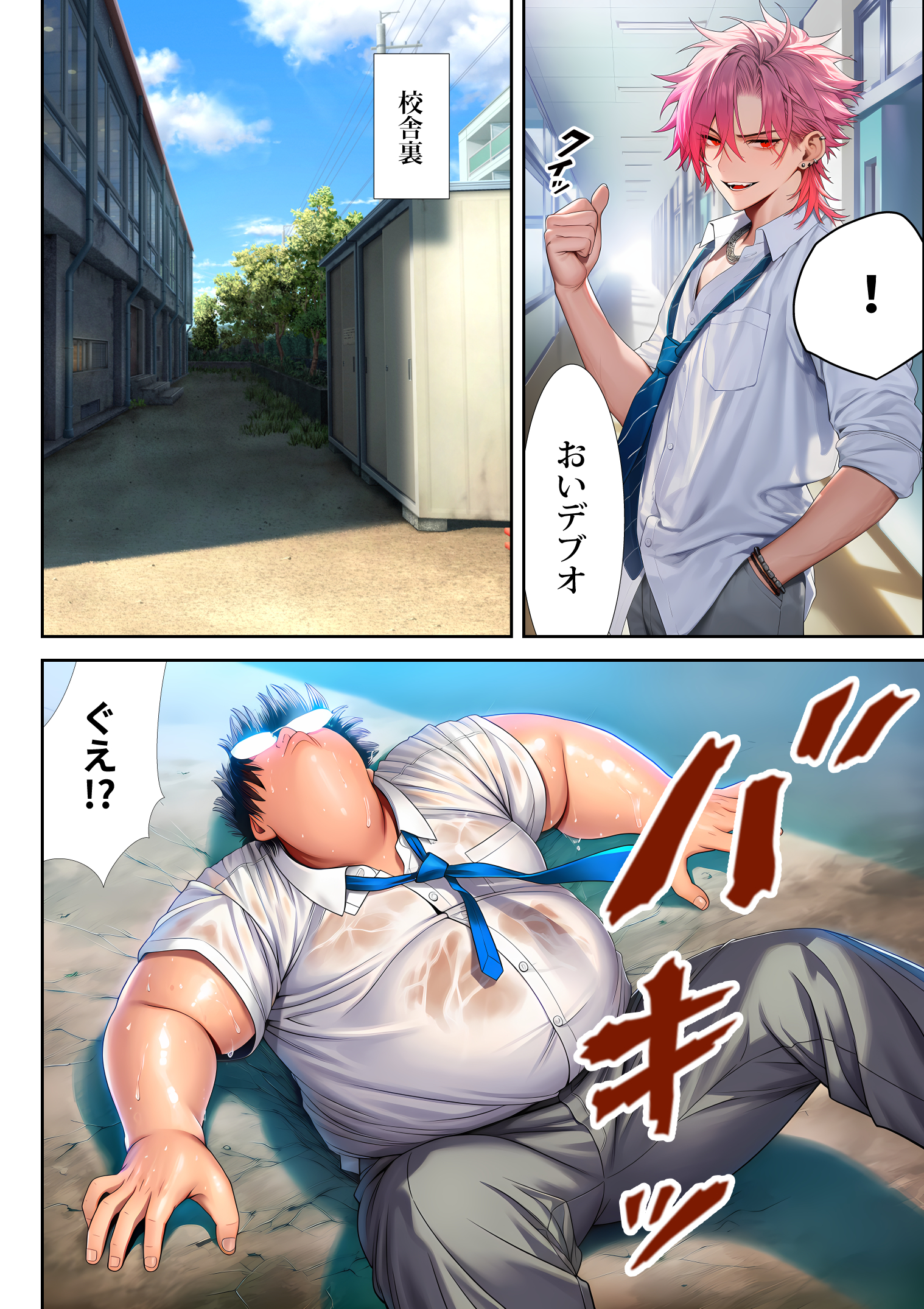 催●洗脳支配学園〜逆襲のデブオ〜 夜あくび小隊 エロ漫画9