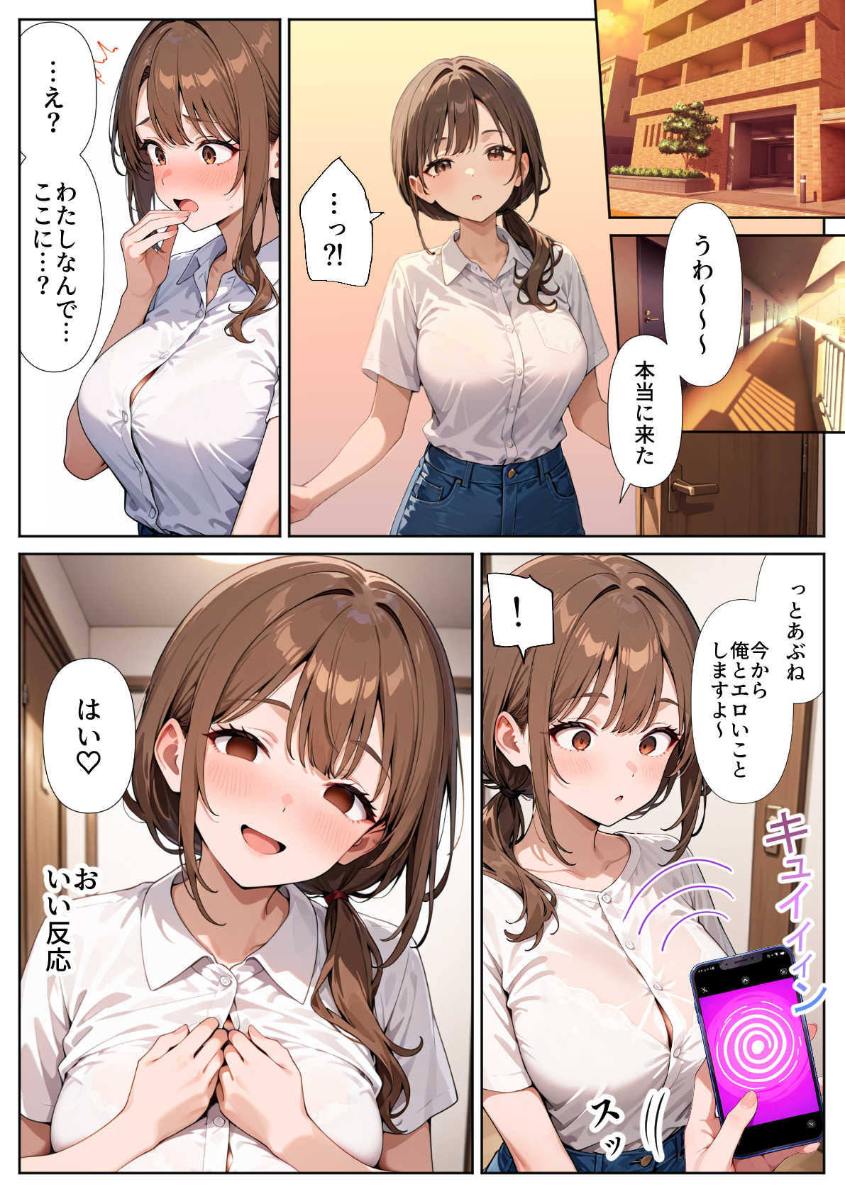 スーパーの人妻がエロすぎて催●アプリで寝取りました ぱにぱに エロ漫画10