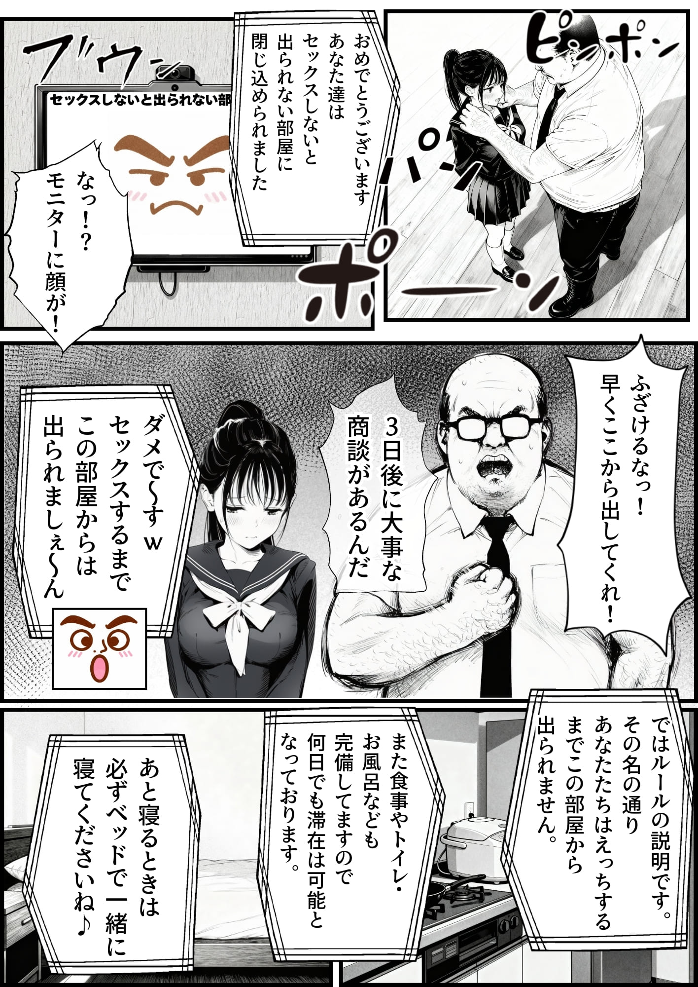 セックスしないと出られない部屋に娘の親友と閉じ込められたんだが・・・ 種付け出版 エロ漫画9